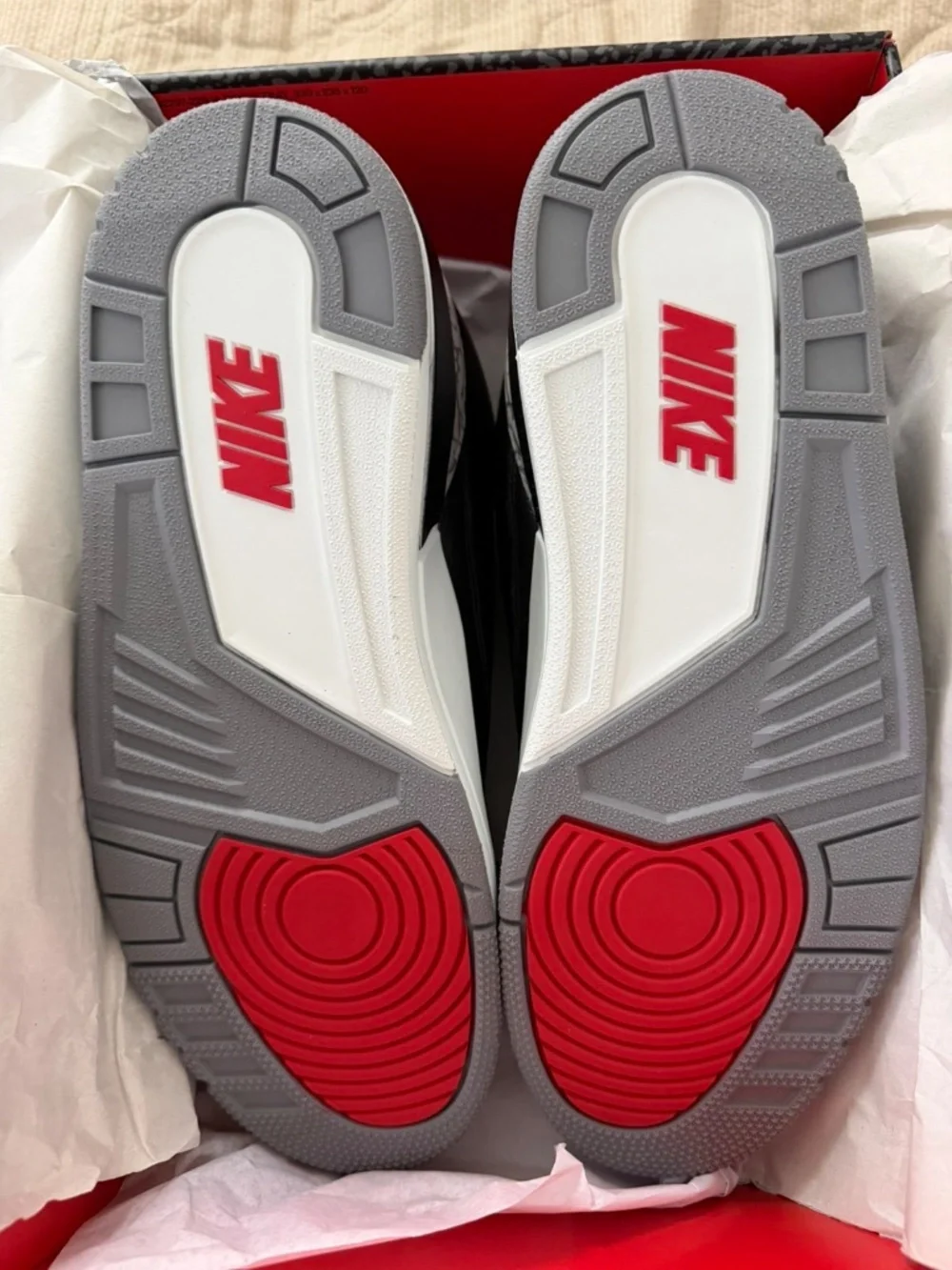 Air Jordan 3 black cement 3s new with box